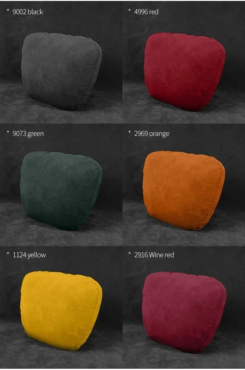 Italy Suede Car Neck Rest Pillow For Rolls Royce Cullinan RR31 Seat Head Neck Support Cushion Auto Interior Accessories