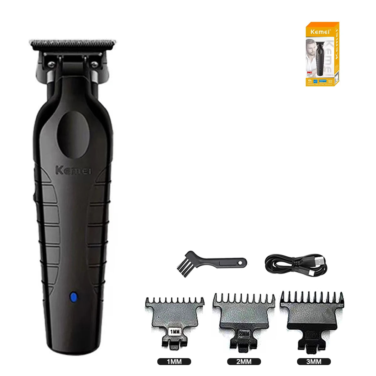 Kemei KM-2299 USB Fast Charging Clippers Barber Machine 1200MA Rechargeable Cordless Hair Trimmer Kemei Electric Hair Clipper