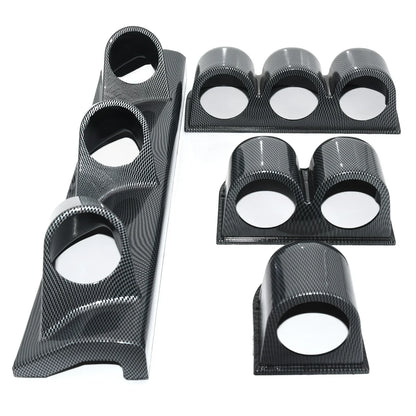 52MM Car Gauge Pod Black Single & Dual & Triple Hole Gauge Holder Racing Car Left Right Drive Bracket for 2 inch Meter Universal