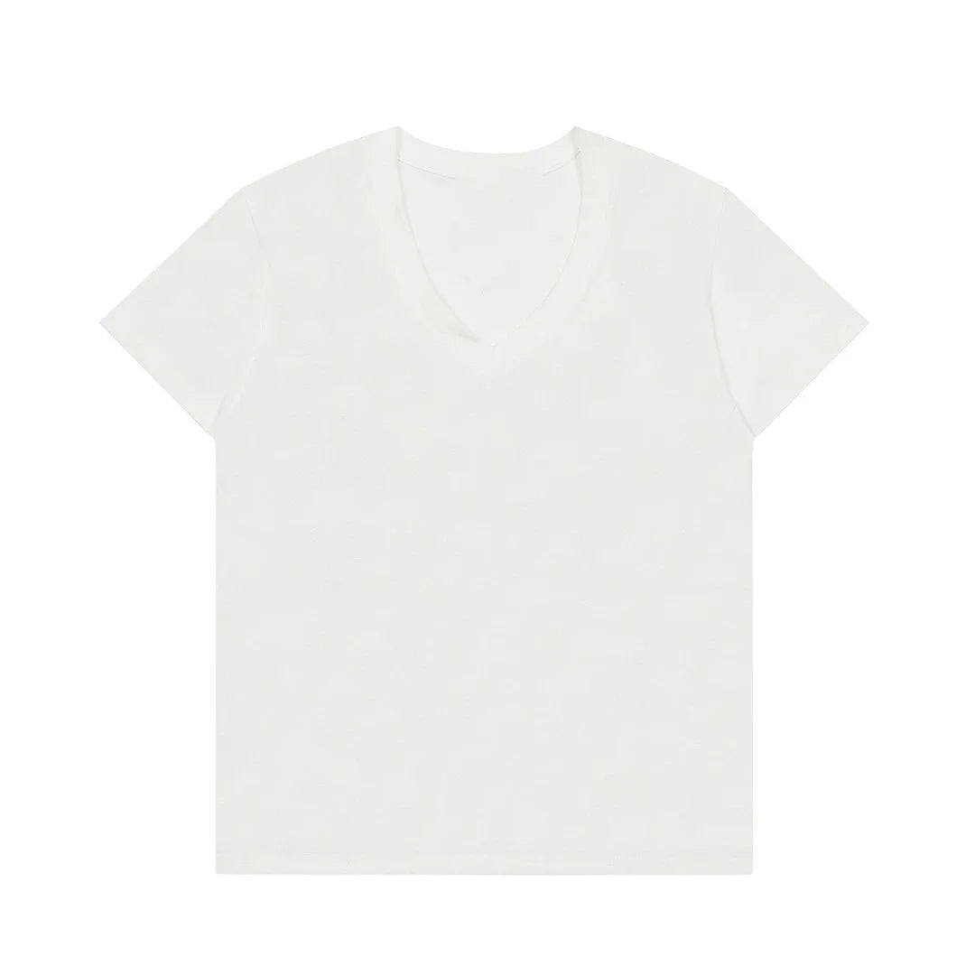 V-neck women's t-shirts and polos old money Women's clothing shirt Embroidery Classic Casual Basic Short Sleeve Polo women