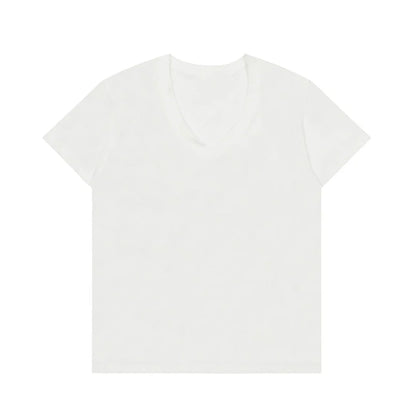 V-neck women's t-shirts and polos old money Women's clothing shirt Embroidery Classic Casual Basic Short Sleeve Polo women