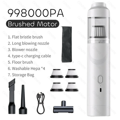 CENRR 9998000PA Car Vacuum Cleaner Strong Suction Powerful Wireless Portable Car Cleaner for Home Appliance Air Blower