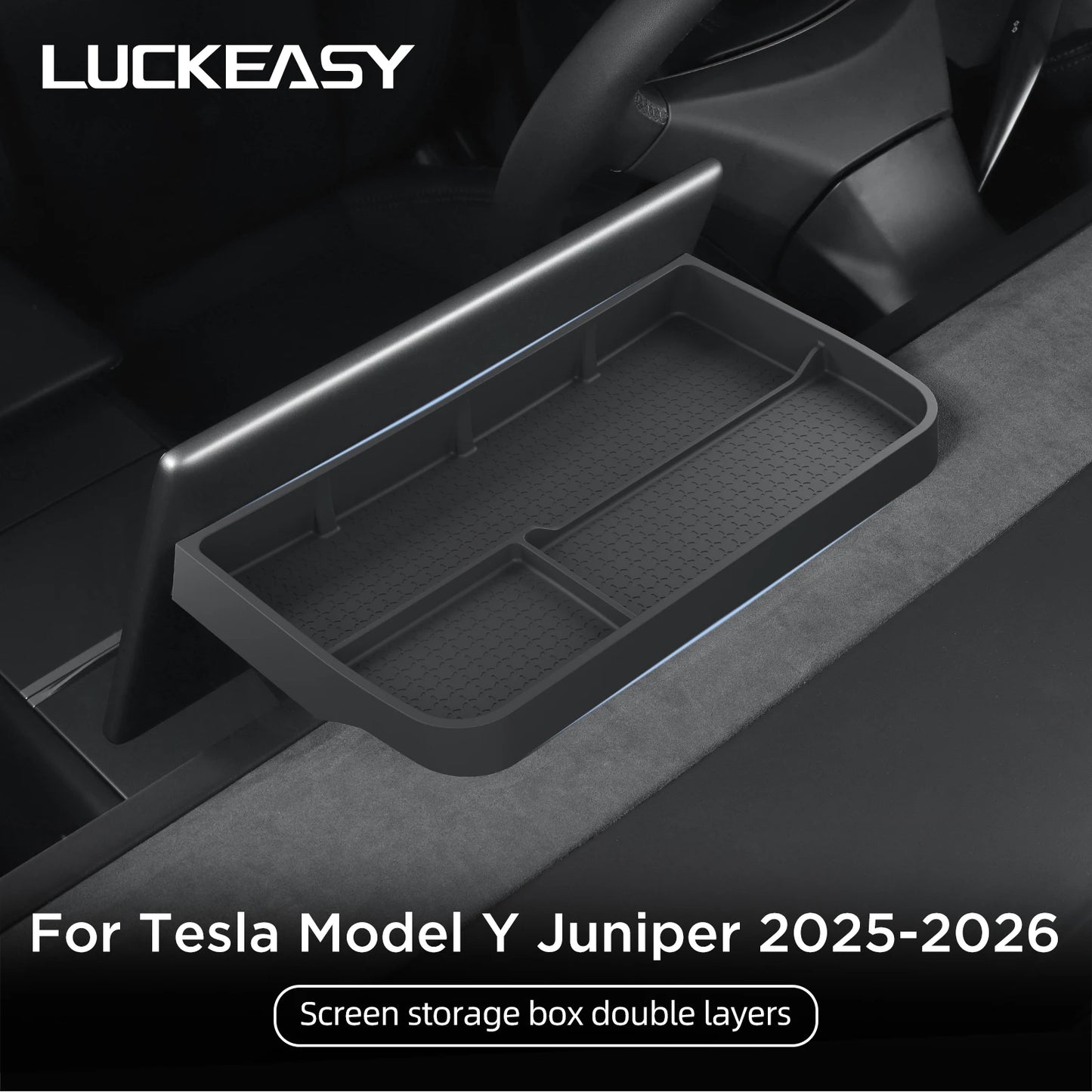 for Tesla Model Y Juniper/Launch 2025 Car Dashboard Storage Box  Interior Accessories Central Control Screen Rear Storage Tray