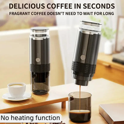 Wireless Espresso Machine Travel Coffee Maker Small Rechargeable Coffee Machine for Camping RV Hiking Capsul Suitable