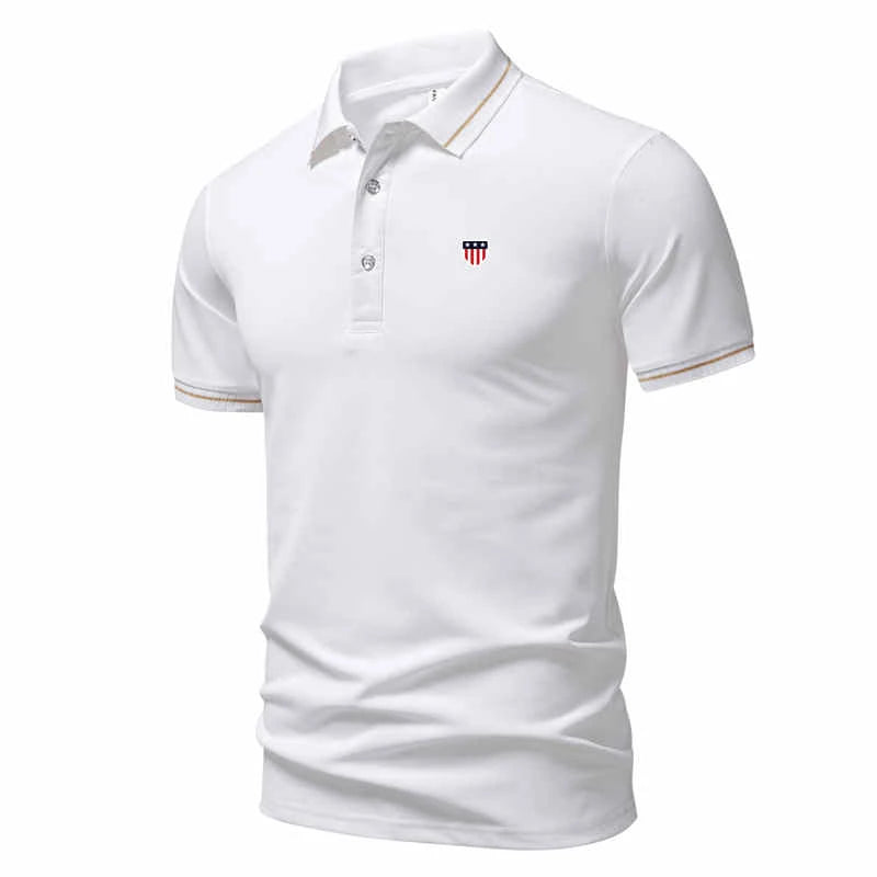2026 Summer Casual Sports Quick-Drying Lapel Short-Sleeved POLO Shirt 6 Solid Color Shirt Cycling Suit Fitness Suit For Men 2XL