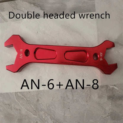 AN3 AN4 AN6 AN8 AN10 AN12 aluminum wrench joint tool socket wrench tool kit double head joint disassembly wrench Repair tools