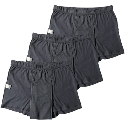 3-Pack Men’s Incontinence Underwear,Reusable & Washable Boxer Briefs, Regular Absorbency, Leakproof, Comfortable & Breathable