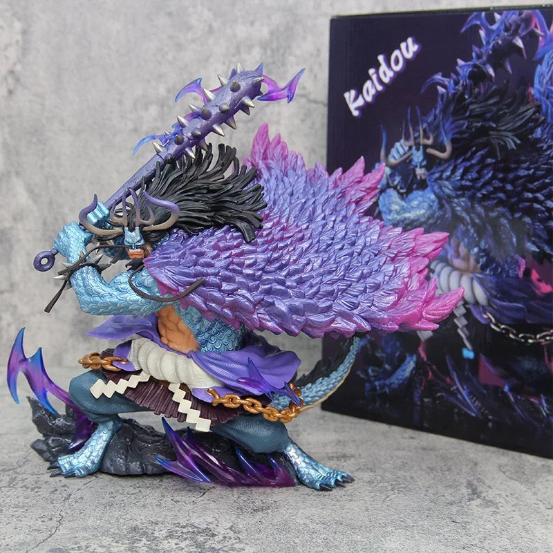 30cm One Piece Kaido Four Emperor Beasts Pirates Anime Figure Model Statue Collection Desktop Decoration Ornament Toys Gift