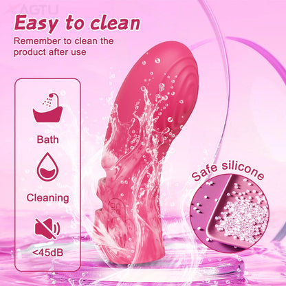 Finger Vibrator for Women Heating Vagina Vibrator Clitoris Nipples Stimulator Female Masturbator Interaction Sex Toy for Couples
