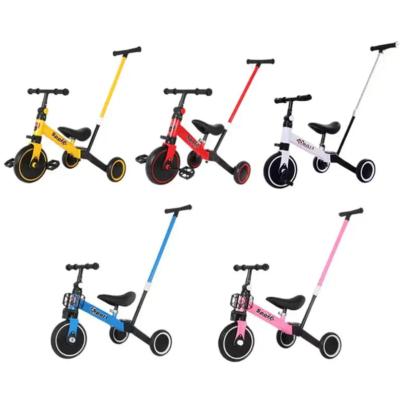 Children's Multifunctional Slide Ride-On Push Cart Trike Three-in-One Lightweight Baby Multifunctional Trike for Toddlers