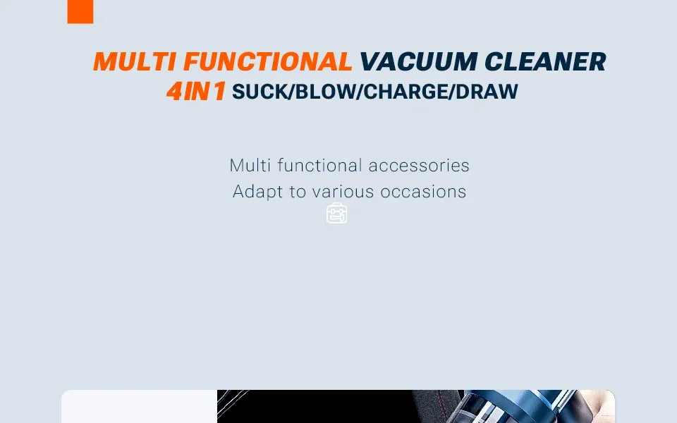 SZUK High Pressure Car Vacuum Cleaner Portable Handheld Mini Vacuum Cleaner Strong Suction Car Cleaner Powerful Air Blower