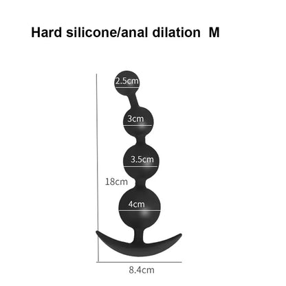Huge Anal Plug 9cm Anal Beads 100% Liquid Silicone Soft Anal Balls Big Buttplug Prostate Massager Adult Sex Toys For Men
