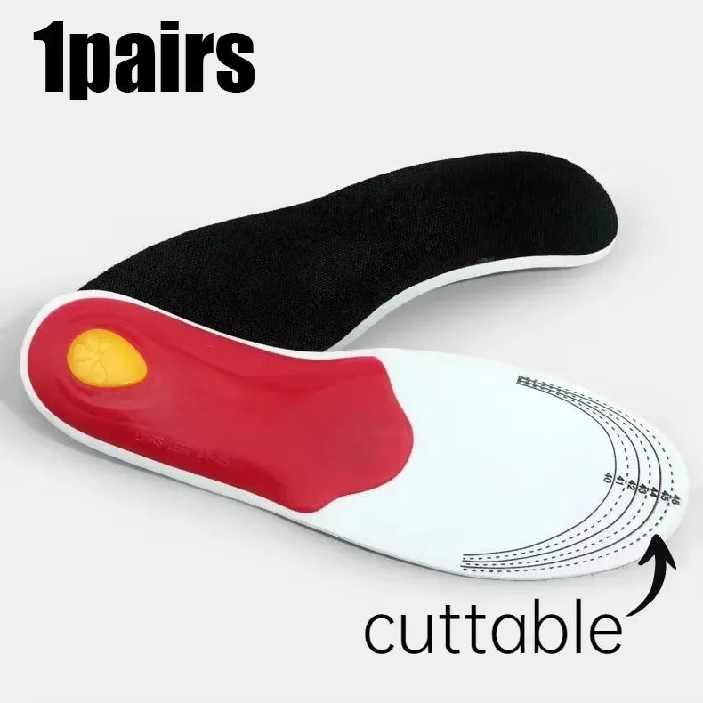 1-6pairs Orthopaedic Insoles Sole Shock-absorbing Insoles Orthopaedic with Arch Support Feet Ease of Air Movement Damping Insole