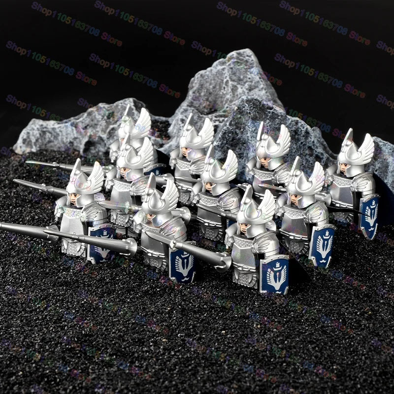 Medieval Knights Building Blocks Warrior Soldiers Crusaders Hospital Teutonic Knight Legion Figures Block Toys Accessories
