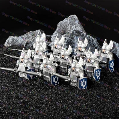 Medieval Knights Building Blocks Warrior Soldiers Crusaders Hospital Teutonic Knight Legion Figures Block Toys Accessories