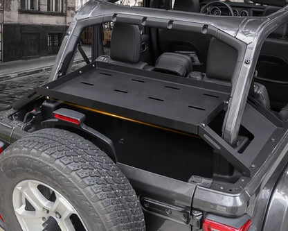 Car Trunk Cargo Rack Rear Storage Luggage Shelf Organizer Tray Basket for Jeep Wrangler JK JL 2007-2024 Interior Accessories