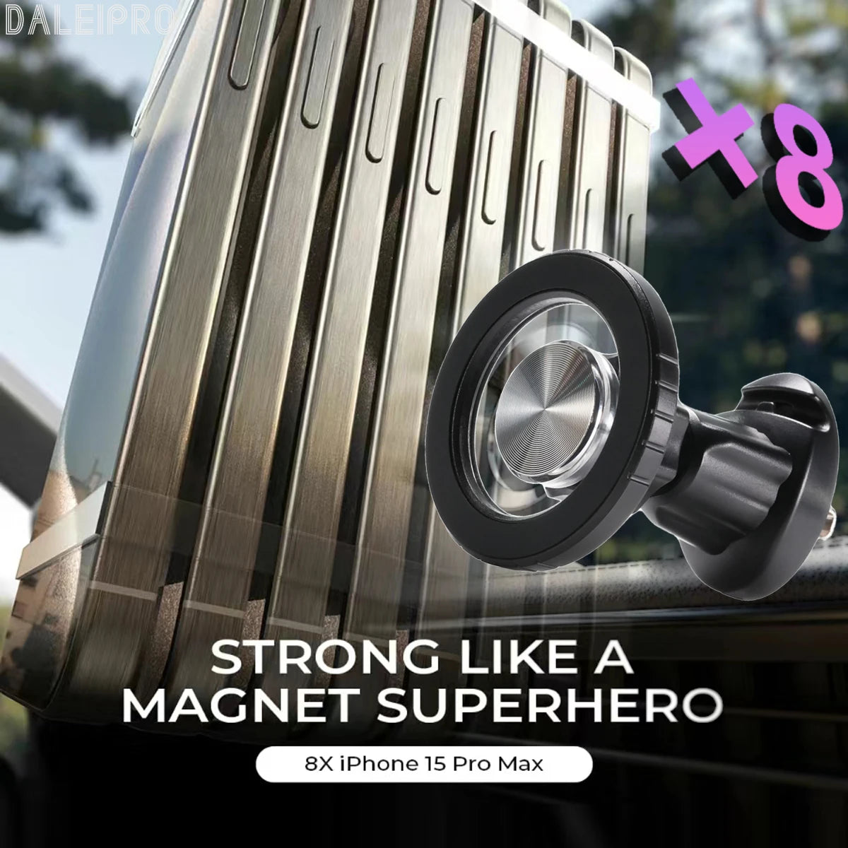 For Toyota Land Cruiser 250 Prado LC250 2024 2025 Double Phone Holder Car Multifunctional Storage Box Magsafe Wireless Charger