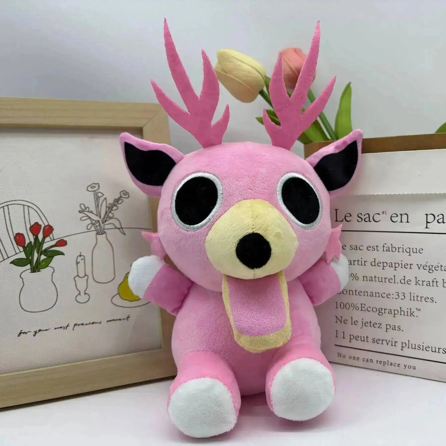 2026 New 99 Nights In The Forest Plush Game Merchandise Brown Stand And Sit Elk Deer White Owl Stuffed Doll Pillow For Kid Gifts