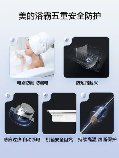 Yuba Wind Warm Air Exhaust Fan & Lighting Integrated. Bathroom Warmer. Mini Portable Electric Heater.
