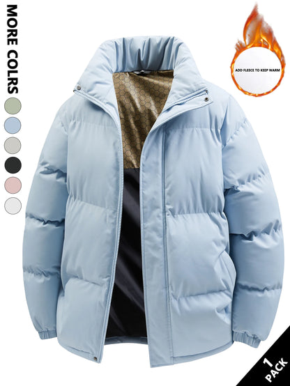 Men's Winter Cotton Clothing, Cold-Resistant and Heat-Retaining, Windproof and Thick, Suitable for Daily Commuting, Outdoor Travel, Autumn and Winter Outings, Home Wear, Friend Gatherings, Short Trips