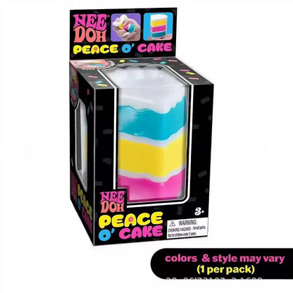 New Squeezable Stress Relief Toy Sandwich Cake TPR Squeezable Decompression Toy