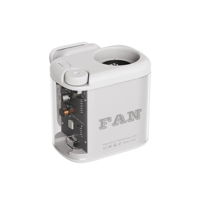 Hands-free Wearable Waist Fan & Umbrella Clip-on Fan 16000RPM Powerful Portable Fan Stepless Control Digital Display Mini Fan