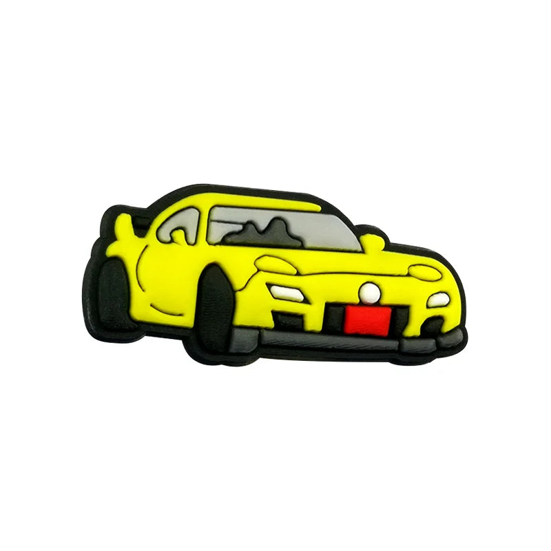 1/25PCS Cool Car Shoe Charms Accessories Pins for Men Boys Muscle Car Supercar Shoe Decorations fit Sandal Sneaker Clog Buckle