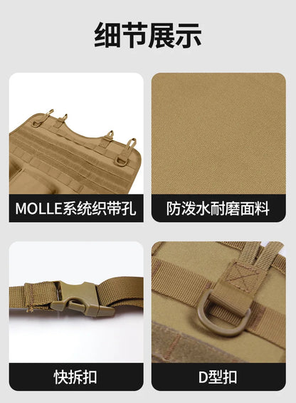 High Quality Multifunction 55*37CM 600D 6PCS In 1 Car Back Seat Tactical Hanging Storage Organizer