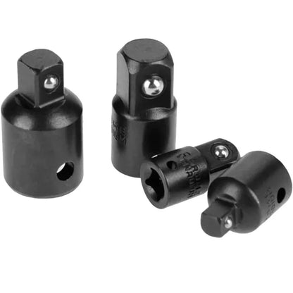 New 4PCS Impact Socket Adapter Reducer Set 1/2 3/8 1/4 inch Use Wrenches Drills in Auto and Impact Driver Construction Work