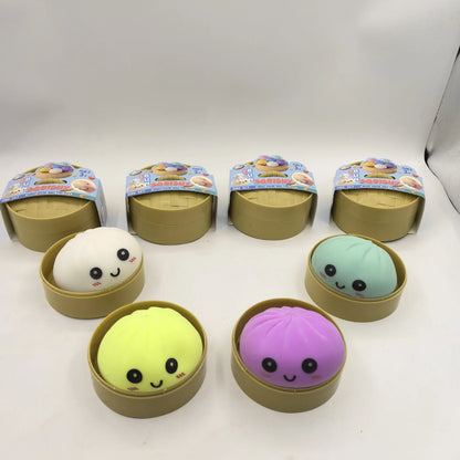 In stock hot sales 6 Cm Giant Dumpling 4 Inch Dumpling Stress Bun Anxiety Soft Decompression Dough For Adults Skateboard