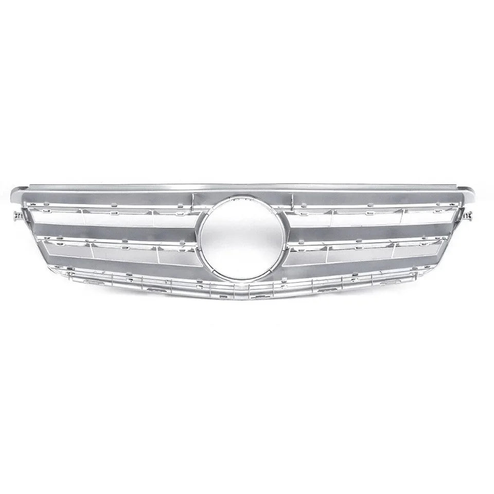 XVIP AMG Style Front Bumper Grille For Mercedes Benz C-Class W204 2008-2014 C180 C200 C350 S204 Glossy Black GTR Style Grille