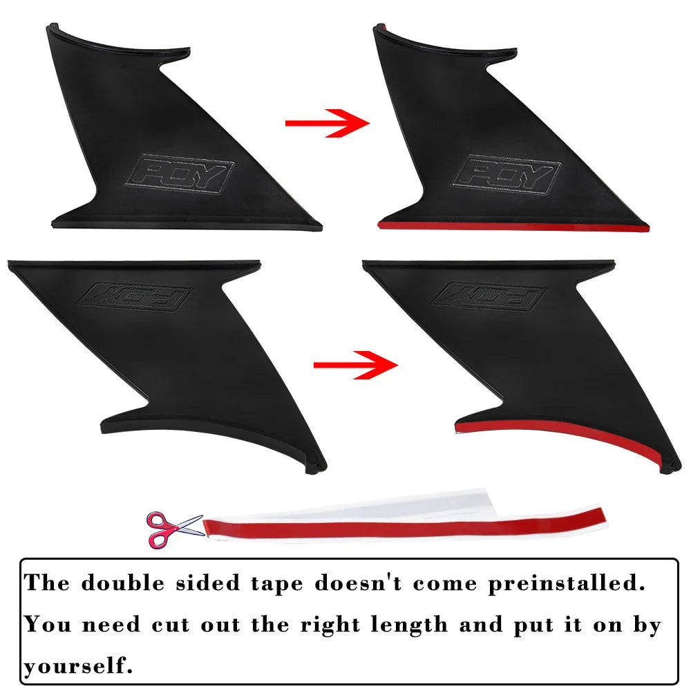 Free Shipping Spoiler Wing Stabilizer For subaru STI 2015-18 Spoiler Wing Stiffi Support Rally With PQY logo One Piece WX-WSS02