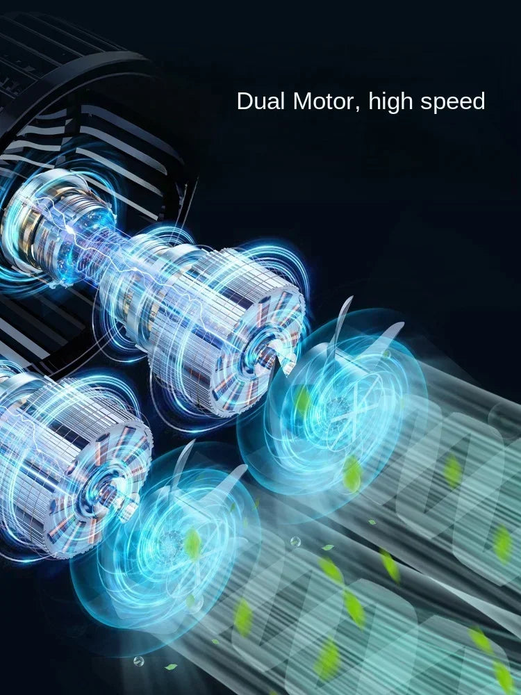 3-speed Car Seat Back Cooling Fan USB Charge Dual Head Fan 360 Degree Rotation Neck Cooler for Summer Car Accessories