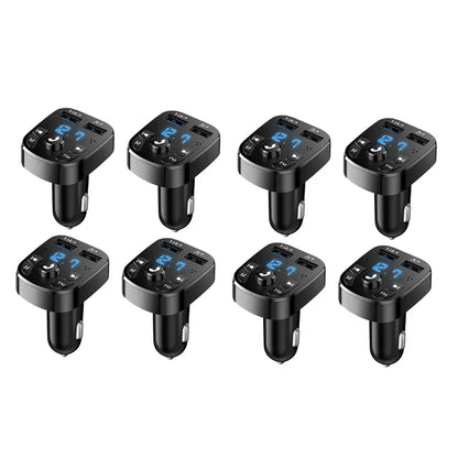 1/2/4/8/10Pcs Car Mp3 Player Dual Usb Fast Charger Fm Bluetooth Receiver Bluetooth Compatible 5.0 Fm Transmitter Usb Flash Drive