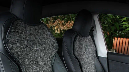 For BYD Atto 3 Seal U Song Plus EV DMI Dolphin mini Seal Seat Covers Linen Breathable Warm Car Seat Cushion Interior Accessories