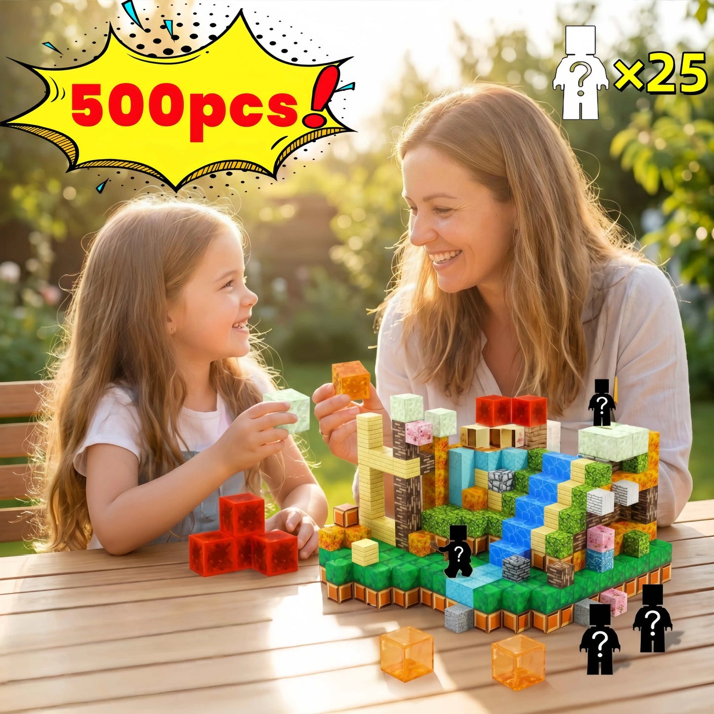 Mine Magnetic Building Block World Magnetic Building Block Set Art Enthusiasts Block Toy Construction Magnet Toy Birthday Gift