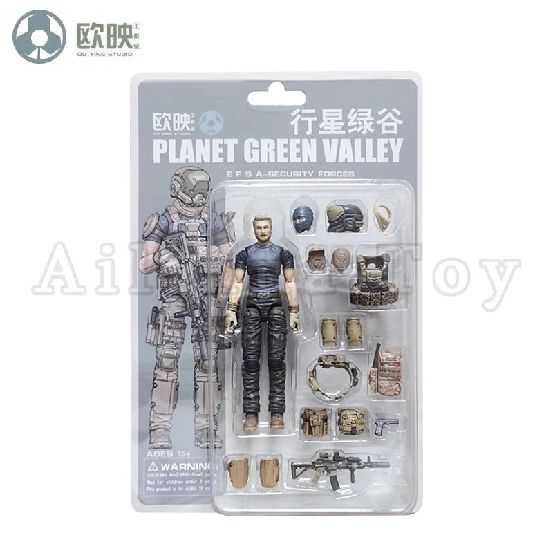 Ou Ying Studio 1/18 Planet Green Valley PGV 3.75inch Action Figure Girls War EFSA Female Figures Anime Model