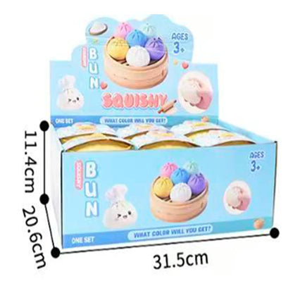 In stock hot sales 6 Cm Giant Dumpling 4 Inch Dumpling Stress Bun Anxiety Soft Decompression Dough For Adults Skateboard