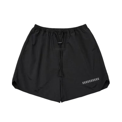 FW21 Classic Men's Nylon Shorts Fashion Design 3M Reflective Letter Shorts High Street Loose Lightweight Beach Five-point Pants