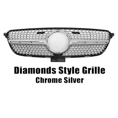XVIP Front Chrome Diamonds Style Racing Grille For Mercedes Benz GLE C292 GLE350 GLE450 GLE500 GLE43 AMG 2016-2019 Upper Grilles