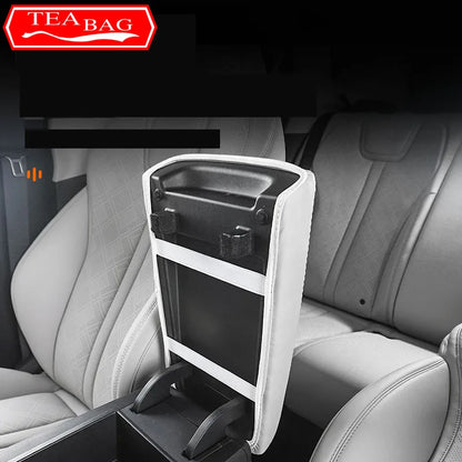 For BYD Yuan Pro Yuan UP EV 2024 Car Armrest Box Cover Interior Central Armrest Protection Gear Leather Pad Auto Accessories