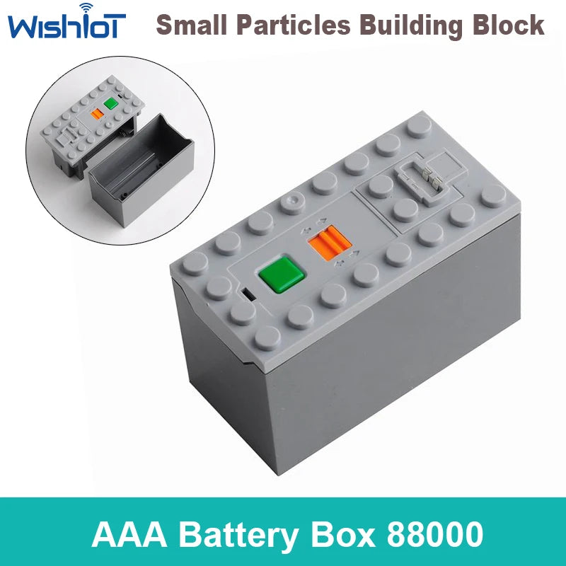 MOC AAA Battery Box 88000 Building Block Power Technical Parts Train Car Compatible with Legoeds