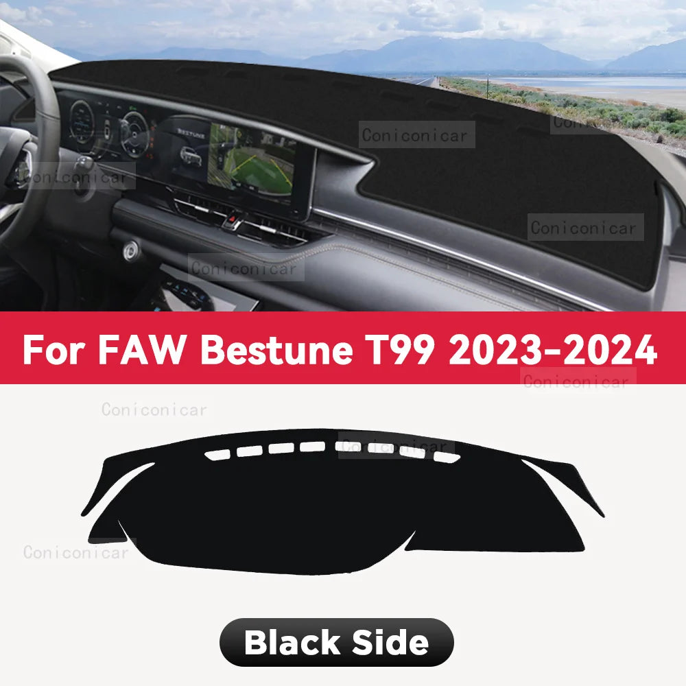 Dashboard Cover Mat Protective Pad  For FAW BESTUNE T99 2023 2024 Car Accessories Dash Board Sunshade Carpet Anti-UV Dashmat