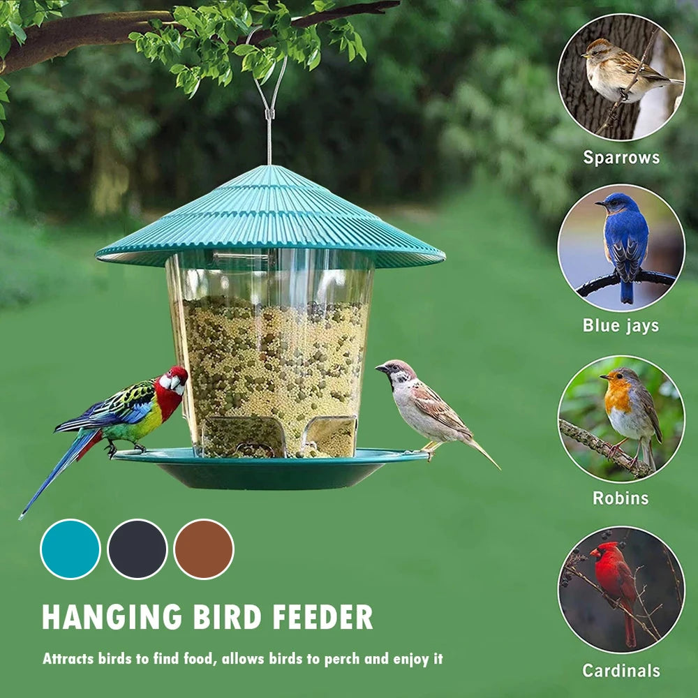 3/2/1PCS Bird Feeder Hanging Easy Clean and Fill Outdoor Large Capacity for Garden  Outside Decoration Outdoors Squirrel Proof