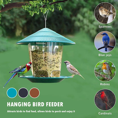 3/2/1PCS Bird Feeder Hanging Easy Clean and Fill Outdoor Large Capacity for Garden  Outside Decoration Outdoors Squirrel Proof