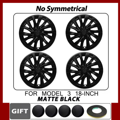 4PCS HubCap for Tesla Model 3 2023 2024 18 Inch Performance Replacement Wheel Cap Automobile Full Rim Cover Accessories