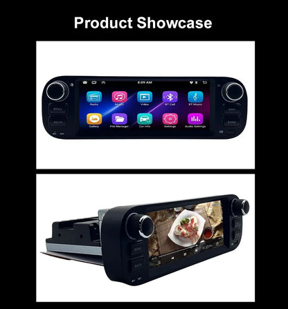For Fiat Panda 2013-2020  Auto Multimedia Player  6.86" Touch Screen Steering Wheel Control Car GPS Navigation  Bluetooth Call
