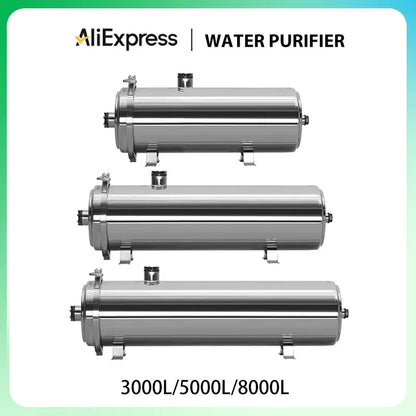 Commercial Ultrafiltration Water Purifier Stainless Steel 8000L Water Filters System 0.01μm Membrane Kitchen Water Purifiers