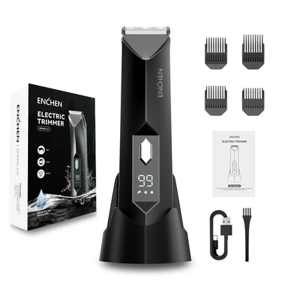 ENCHEN SPARK 2 Trimmer For Groin &Body Grooming With Skin-safe Blade Digital Display Screen100% Waterpoof