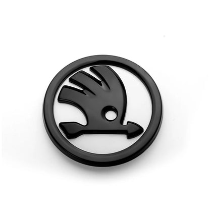 8/9/10cm Emblem Car Front Hood Badge Rear Trunk Sticker for Skoda Octavia Rapid Fabia S Logo Superb KAMIQ Kodiaq VRS Accessories